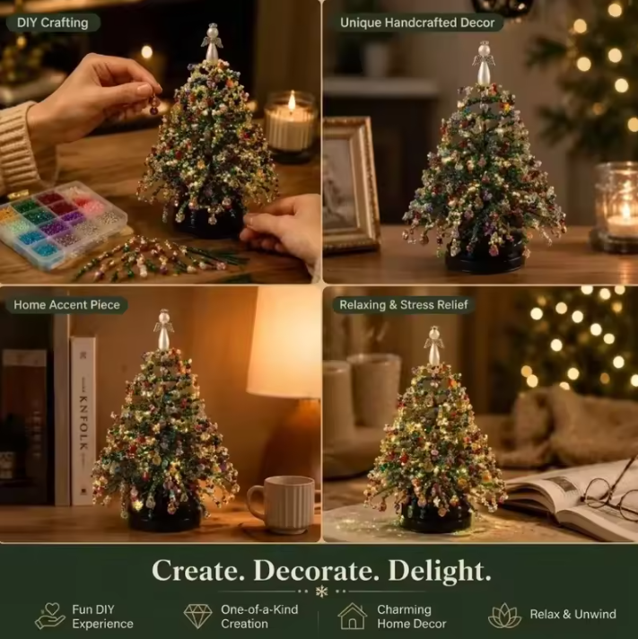 DIY Beaded Christmas Tree Kit